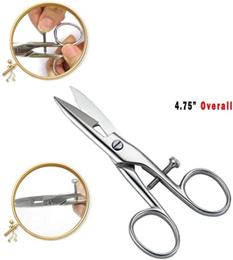 Amazon.com : 4.75" Buttonhole Scissors Stainless Steel : Arts, Crafts Sewing | Scissors ...