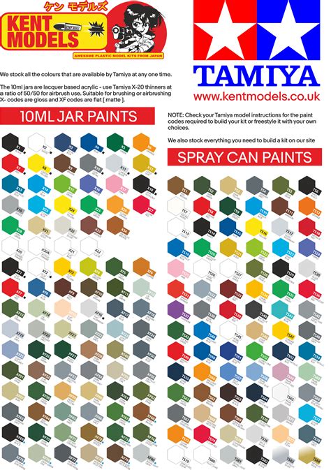 Tamiya TS Spray Paint - Huge Colour Range - Kent Models