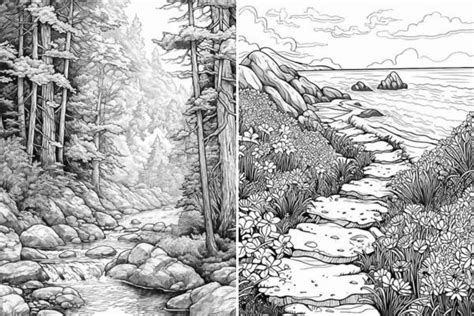 29 Scenic Landscape Coloring Pages - Our Mindful Life