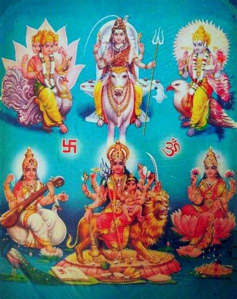 Tridev and Tridevi (Trinity God of Hinduism and Their Shakti) | Hinduism art, Hindu gods, Hindu ...