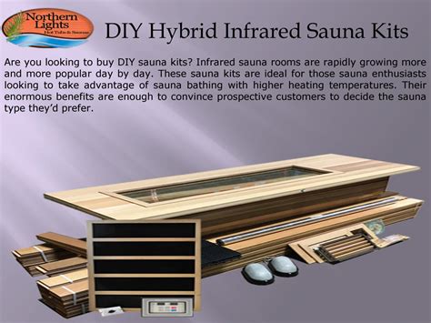 DIY Hybrid Infrared Sauna Kits by Cedar Barrel Saunas - Issuu