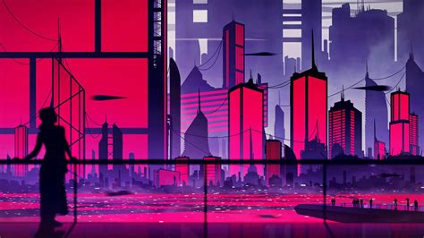 Kvacm, Illustration, Digital art, Artwork, Cityscape, Sunset ...