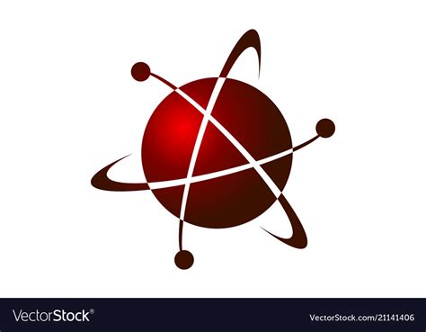 Atom logo design template Royalty Free Vector Image