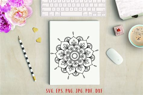 Mandala svg Mandala decal svg Mandala png Svg files for | Etsy