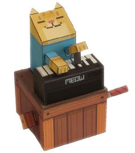 Papercraft Keyboard Cat - Love Meow