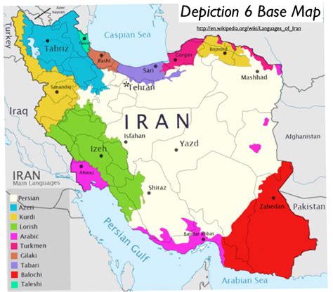 Iran Main Languages Map - GeoCurrents