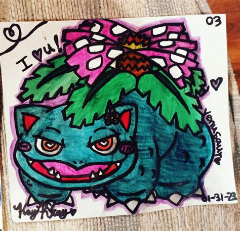 Venusaur Fan Art (Color) by SasuNaruLover99 on DeviantArt