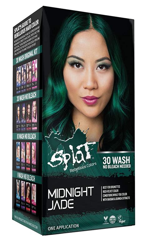 Splat Midnight Jade Hair Dye, Semi-Permanent Green Hair Color - Walmart.com