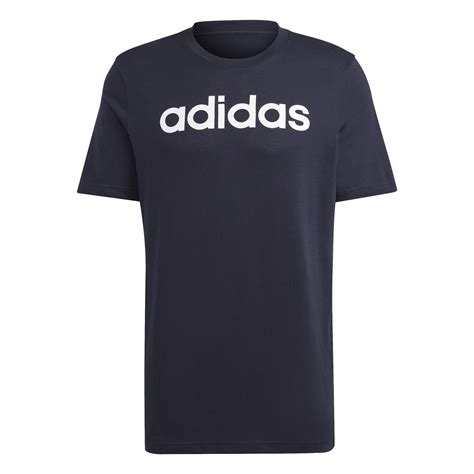 adidas | adidas Mens Essentials Linear T-Shirt | Crew Neck T-Shirts | SportsDirect.com