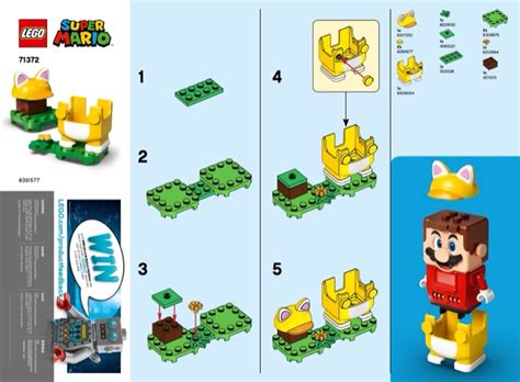 LEGO 71372 Cat Mario Power-Up Pack Instructions, Super Mario - Power-Up Pack