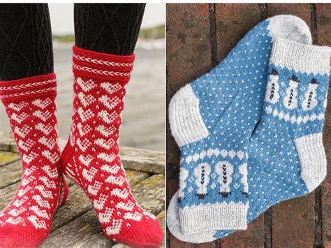 Winter Socks Free Knitting Patterns