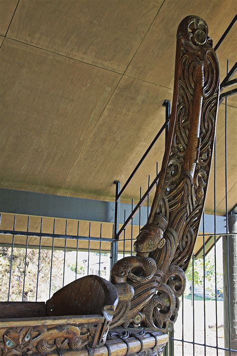 Ford Family Photos: Intricate Details of a Maori Canoe - Rotorua, New Zealand