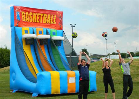 Enviromental Inflatable Basketball Hoop With Basketball Shooter Games