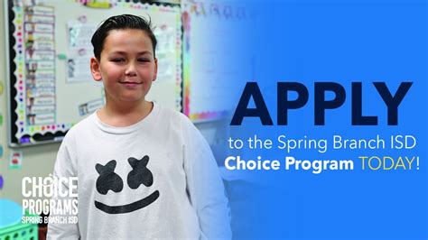 Spring Branch ISD on Twitter: "Apply for an SBISD School Choice Program ...