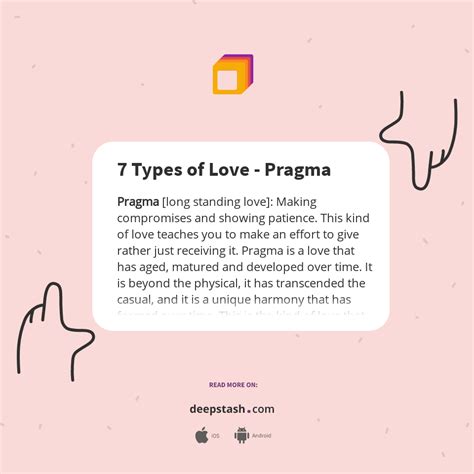 7 Types of Love - Pragma - Deepstash