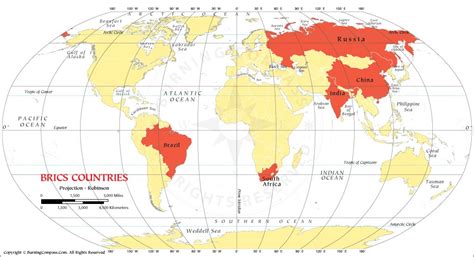 Brics Countries Map