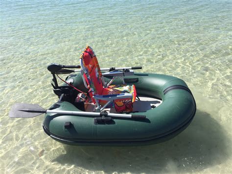 Portable MotoRaft Inflatable Fishing Boat.