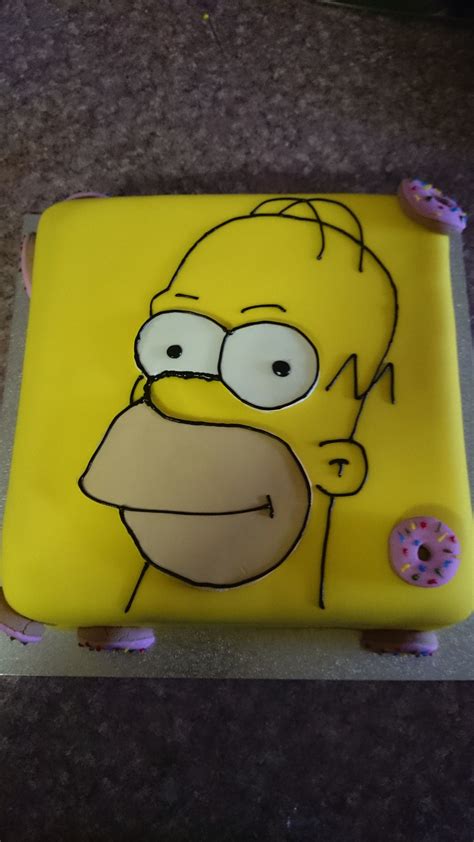 Homer Simpson Birthday Cake