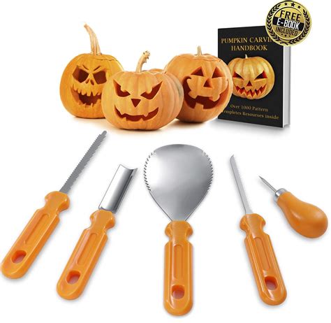 Comfy Mate Stainless Steel Halloween Pumpkin Carving Tools 5 Piece – Comfymate