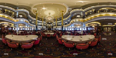 360° view of Cruise Ship Dining Room - Alamy