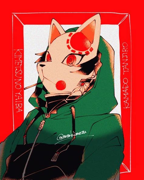 #KimetsuNoYaiba #Tanjiro | Anime demon, Kitsune mask, Slayer anime