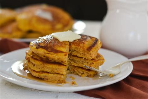 Pumpkin Pancakes With Pancake Mix - Home Sweet Table - Healthy, fresh, and simple family ...