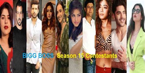 Bigg Boss Season 15 Contestants Name List 2021 with Photo Confirmed