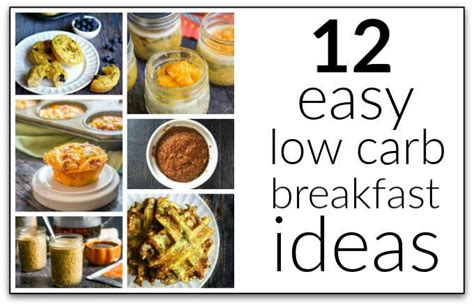 12 Easy Low Carb Breakfast Ideas to Grab and Go | My Life Cookbook - low carb healthy everyday ...