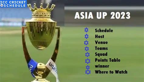 2023 Asian Cup Schedule - Image to u