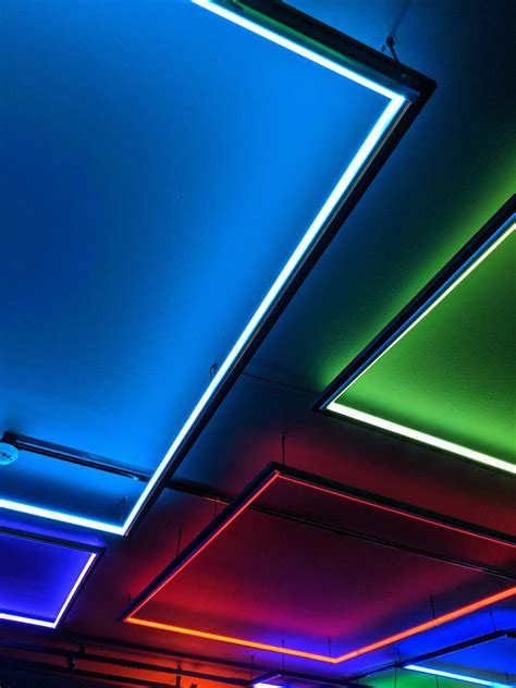 Neon Assorted Ceiling Lights Light Image Free Photo