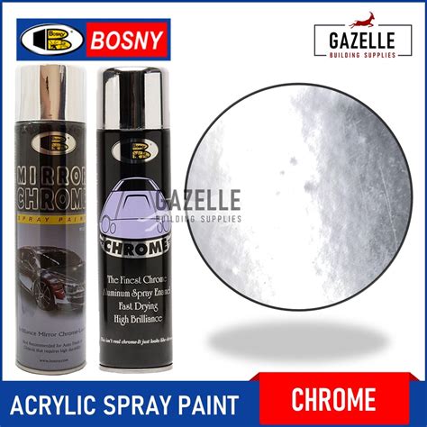 Bosny Chrome / Mirror Chrome Spray Paint - 200cc / 200ml | Shopee ...