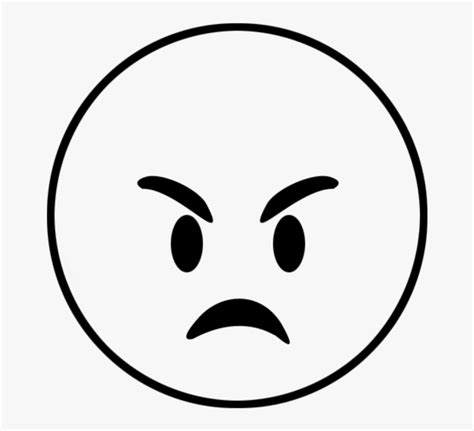 Angry Face Clipart Black And White Png - Goimages Super