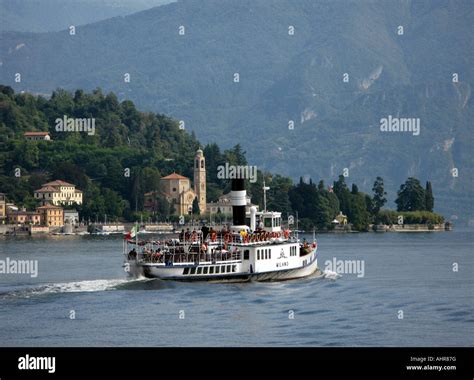 A FERRY ON LAKE COMO Stock Photo - Alamy