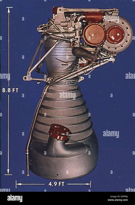 H-1 rocket engine diagram image Stock Photo - Alamy