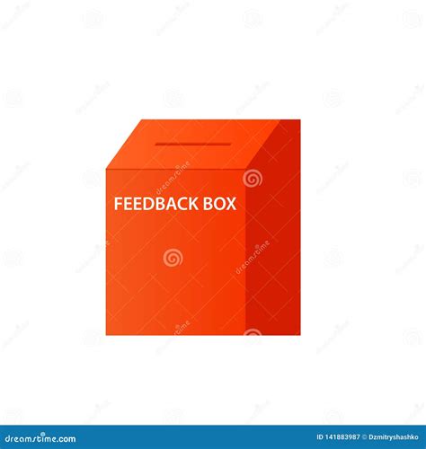 Feedback box icon stock vector. Illustration of business - 141883987