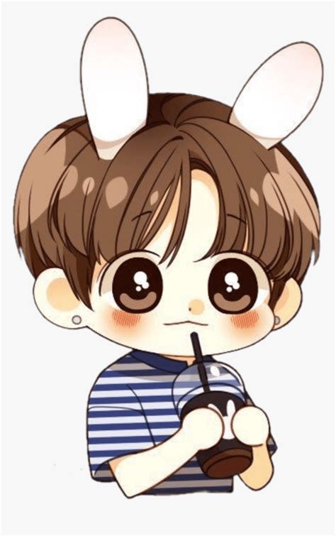 Jungkook Cute Kawaii Bts Chibi - Easy Chibi Bts Drawings, HD Png ...