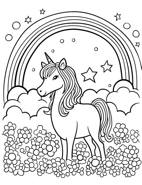 50 Rainbow Coloring Pages: Cute Printable Sheets