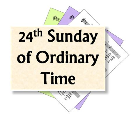 LiturgyTools.net: Hymns, 24th Sunday in Ordinary Time, Year B