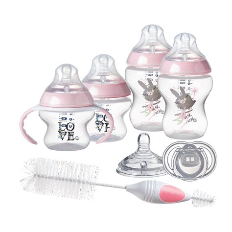 Tommee Tippee Closer to Nature, Newborn Baby Bottle Starter Set – Pink, Girl - Walmart.com ...