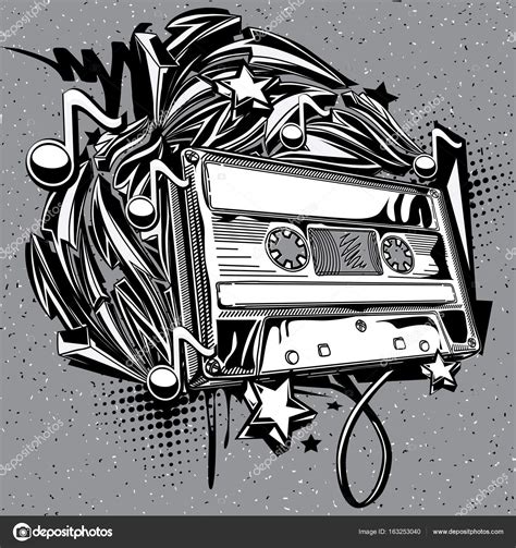 Boombox Graffiti Sketches