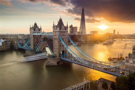 bridge, sunset, traffic, Tower Bridge, London HD Wallpaper