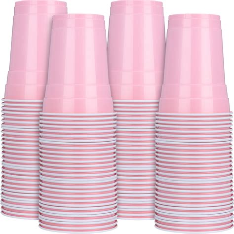 Hoolerry 200 Pack Plastic Cups Bulk 16 oz Disposable Heavy Duty Drinking Cups Plastic Tumblers ...