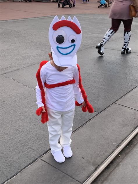 Forky Costume | Toy story costumes, Themed halloween costumes, Boy costumes