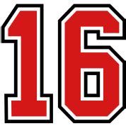 16 sports jersey football number Men's T-Shirt | Spreadshirt