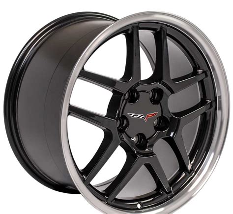 Fits Corvette Wheels C5 Z06 Rims CV04 Black Staggered ...