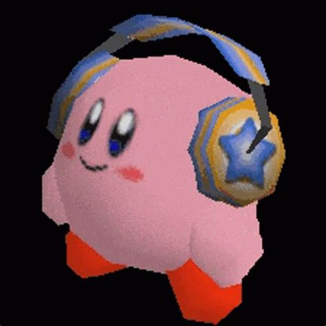 Kirby Headphones GIF - Kirby Headphones Dance - Discover & Share GIFs | Kirby, Cute icons, Anime