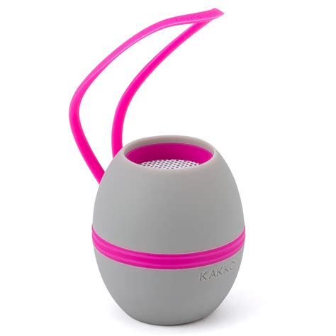 Kakkoii - LOOP'd Light Grey & Pink Wireless Speaker | Peter's of Kensington