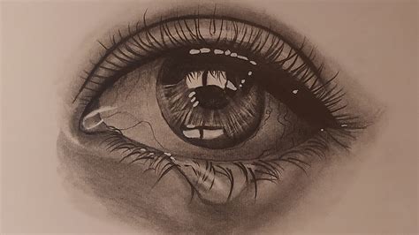 How To Draw A Realistic Crying Eye Step By Step