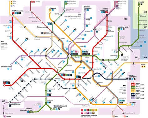 Milan Metro map