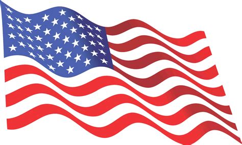 8in x 5in Waving American Flag Sticker Car Stickers Window Vinyl Decals | StickerTalk®